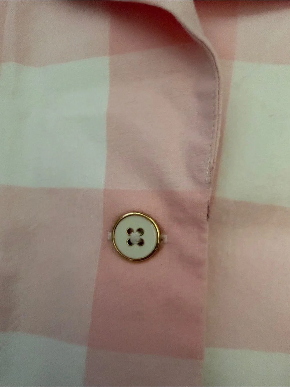 Janie and Jack Pink & White Gingham Button-Front Shirt